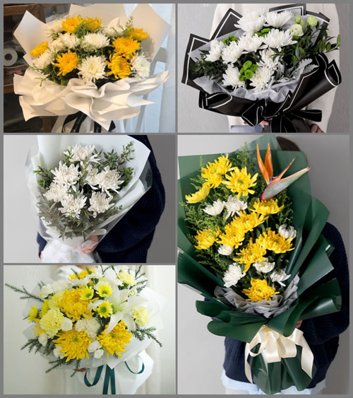 广东梅州市五华县双华镇双华村白事花束代送
